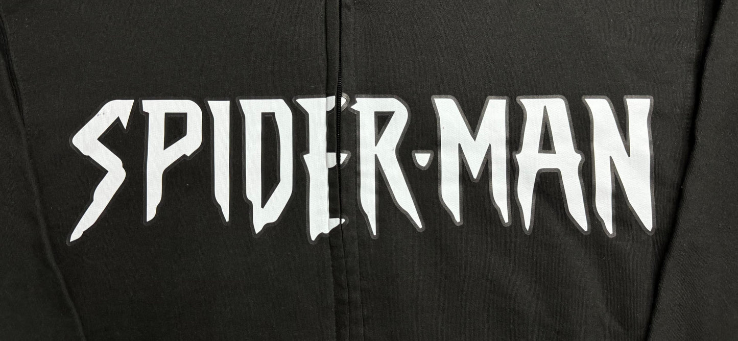 Spiderman Full Zipper Hoodie Black