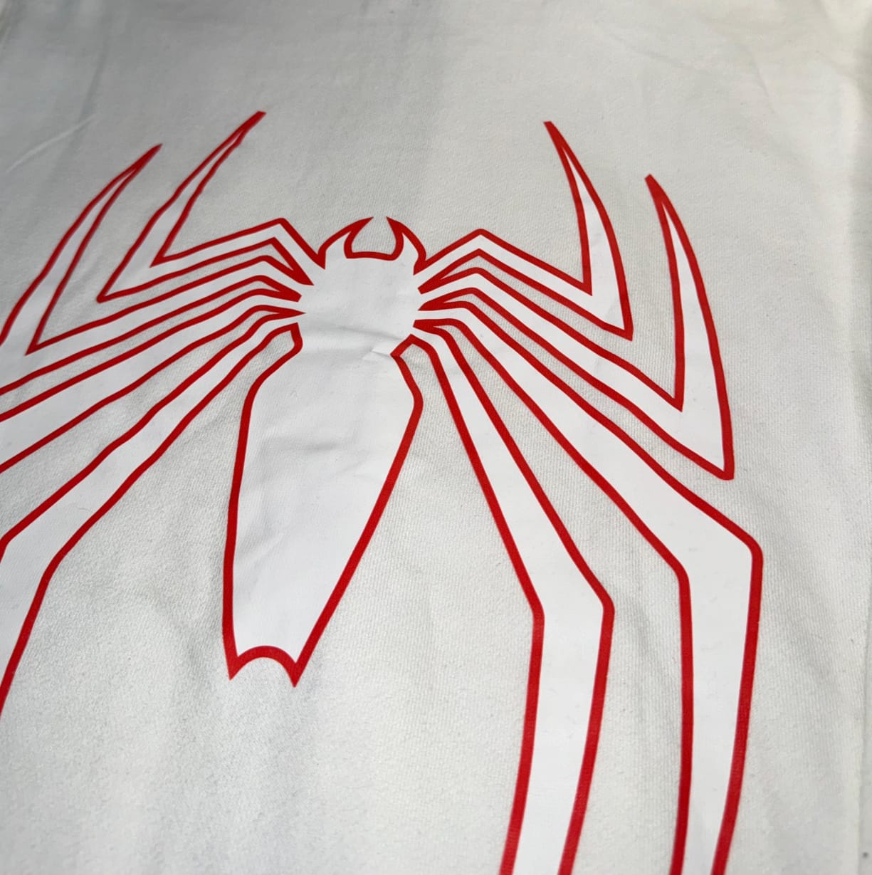 Spiderman Full Zipper White Hoodie